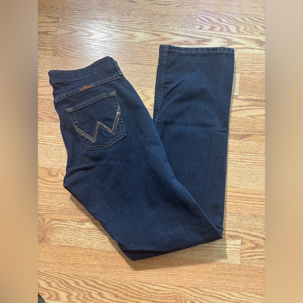 Wrangler Women's Straight Leg Jeans - Dark Blue